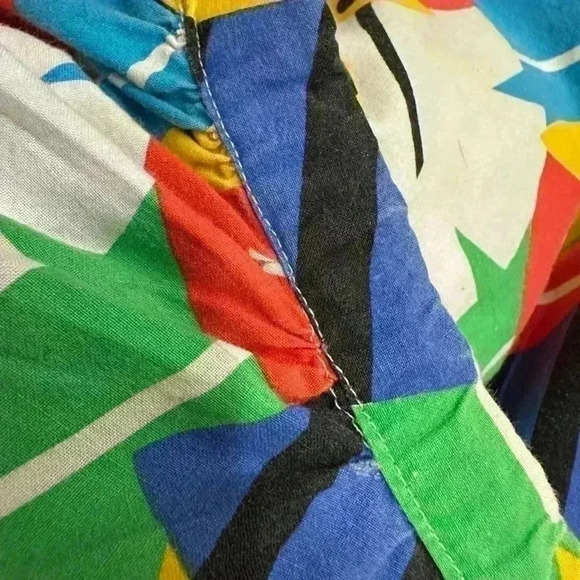 Handmade, multicolor girls/women’s festive, fun, colorful skirt with lace trim - Picture 4 of 11